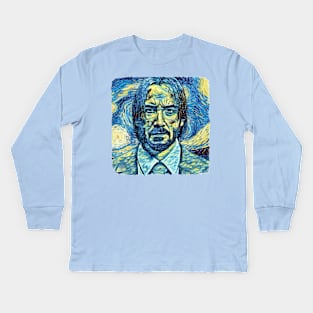 Keanu Reeves Van Gogh Style Kids Long Sleeve T-Shirt